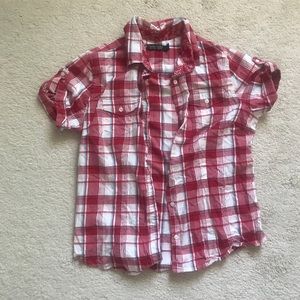 Red and White Checkered Shirt